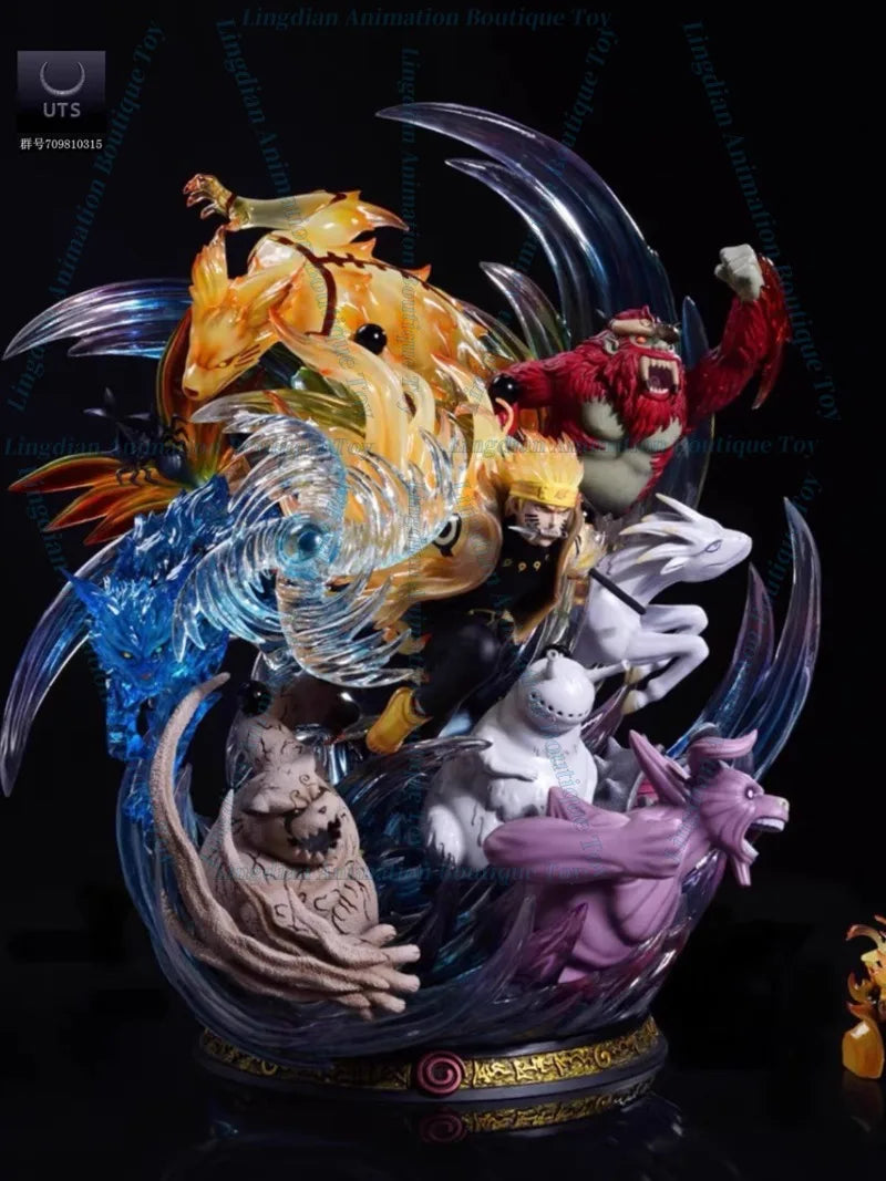 Naruto Six Paths and The Nine Tailed Beasts Naruto Figure Statue GK Animation Character Model Toy Collection Naruto Six Paths and The Nine Tailed Beasts Naruto Figure Statue GK Animation Character Model Toy Collection